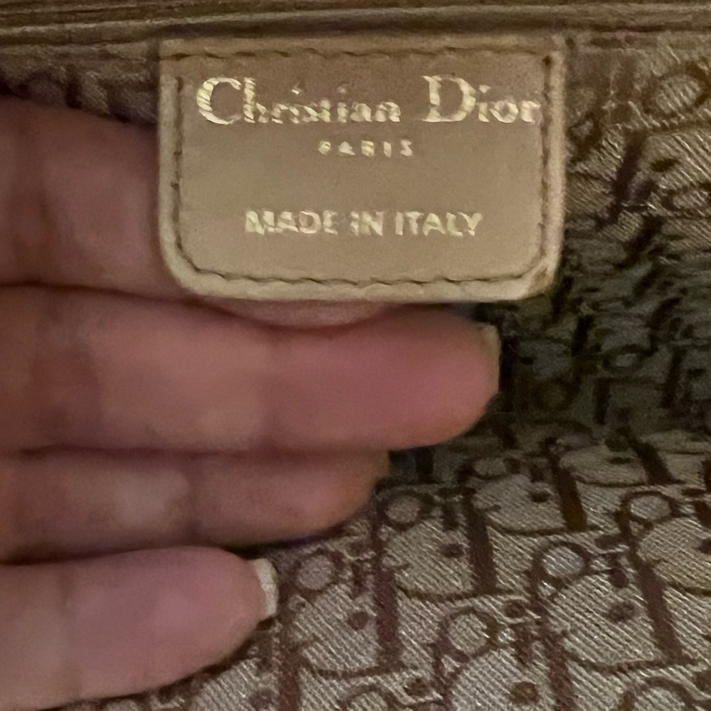 Dior Beige Shoulder Bag with Gold Accents NWOT - Picture 4 of 5